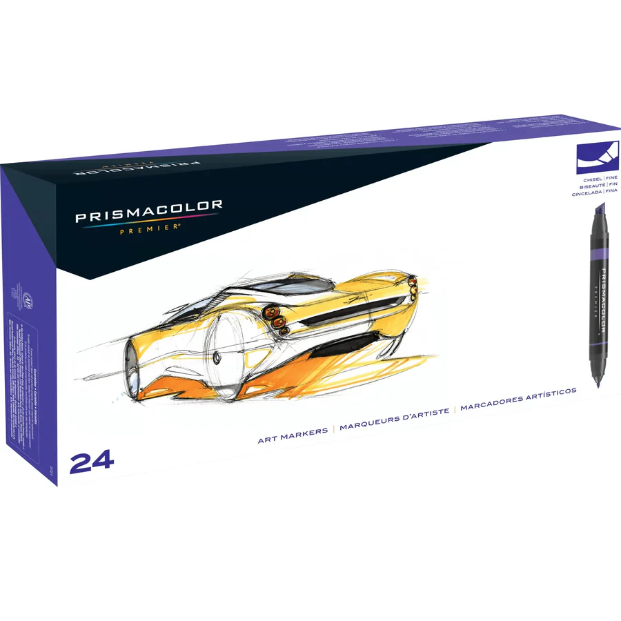 Prismacolor Artmarker-24 set-Dual tip (Chisel and fine) - Image 3