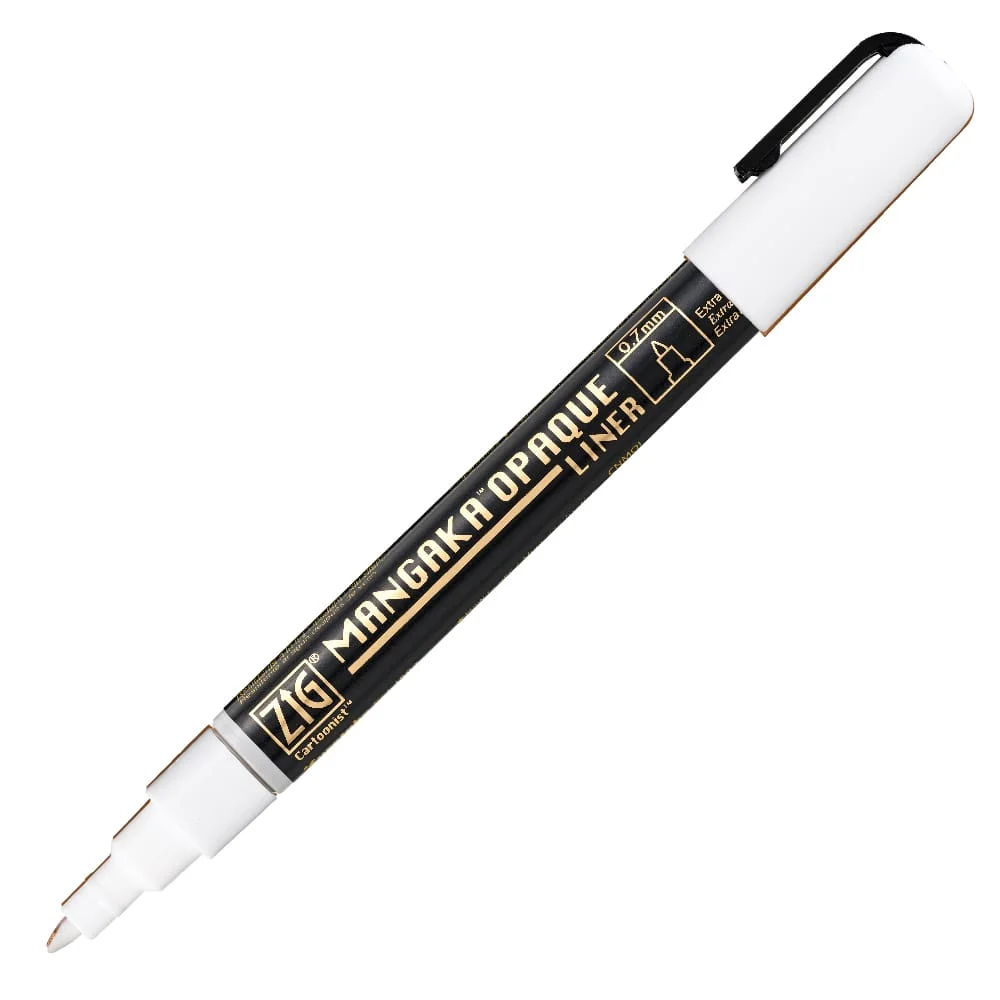 ZIG Mangaka Cartoonist Opaque Liner – White - Image 2