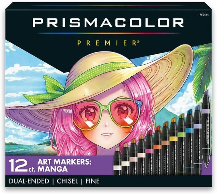 Prismacolor Markers Chisel/Fine Set of 12 – Manga