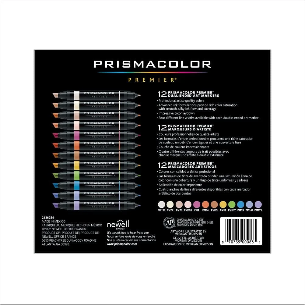 Prismacolor Markers Chisel/Fine Set of 12 – Manga - Image 3