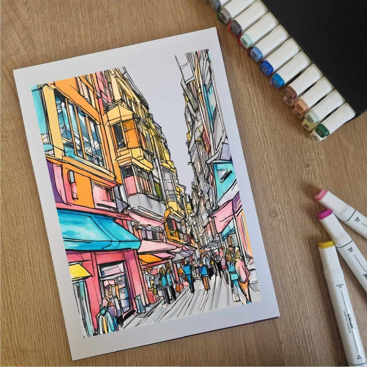 Dual Tipped Graphic Marker Set - Image 8