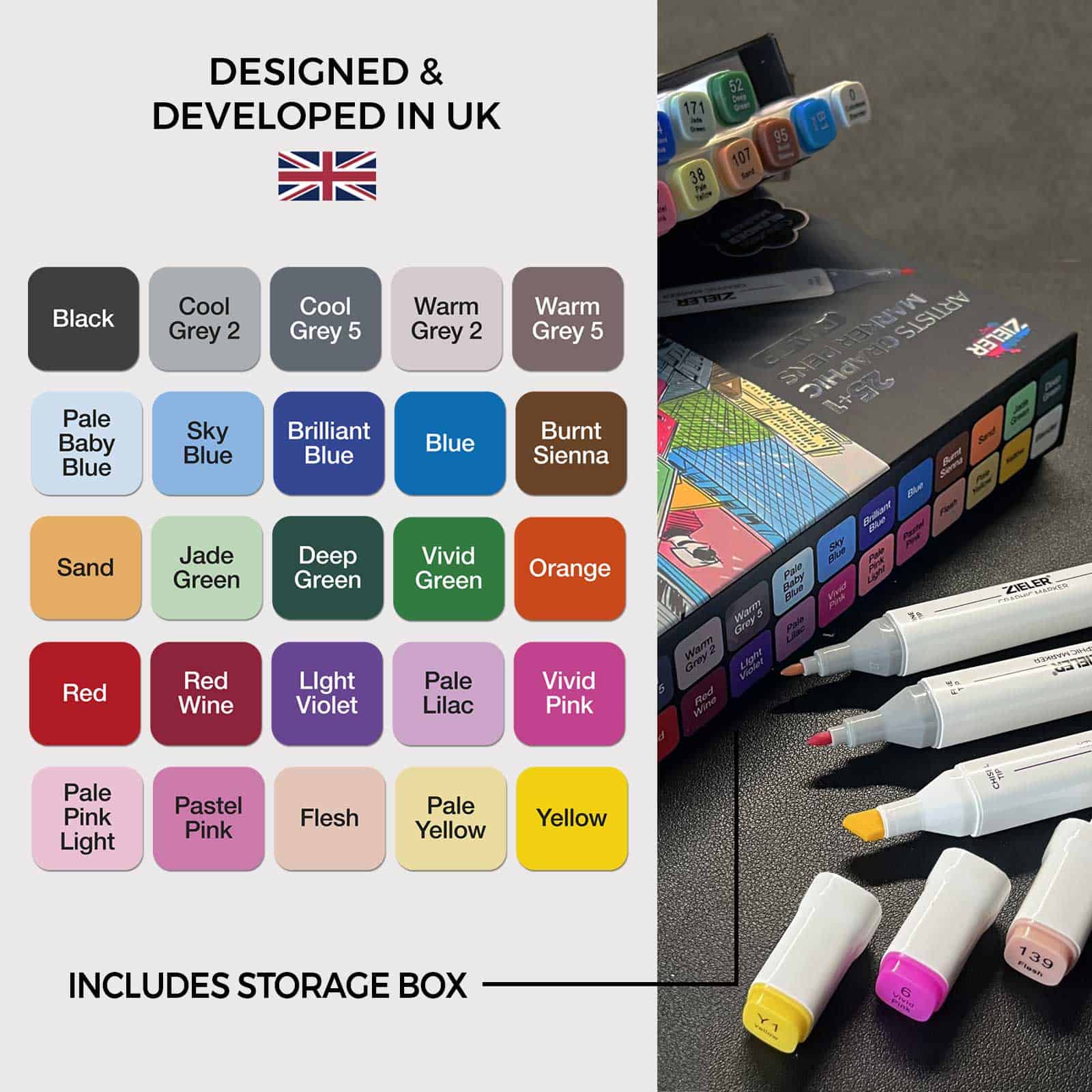 Dual Tipped Graphic Marker Set - Image 6